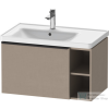 Duravit D-NEO 784x452 mm-es 1 fiókós,nyitott polcos függesztett szekrény 236980 mosdóhoz,Linen Decor DE425807575