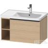 Duravit D-NEO 784x452 mm-es 1 fiókós,nyitott polcos függesztett szekrény 237080 mosdóhoz,Natural Oak DE425703030