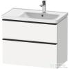 Duravit D-NEO 784x452 mm-es 2 fiókos függesztett szekrény 237080XXX mosdóhoz,White Matt Decor DE435801818