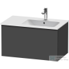Duravit D-NEO 810x462 mm-es 1 fiókos alsószekrény 233683,234583,vagy 234683 mosdóhoz,Graphite Matt Decor DE426204949