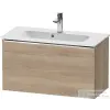 Duravit D-NEO 81x37,2 cm-es, 1 fiókos fali szekrény, króm fogantyúval, 234283XXX mosdóhoz, márványos tölgy DE4269010550000