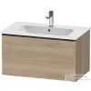 Duravit D-NEO 81x46,2cm-es, 1 fiókos fali szekrény, fekete színű fogantyúval, 233683XXX mosdóhoz, márványos tölgy DE42620BD550000
