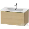 Duravit D-NEO 81x46,2cm-es, 1 fiókos fali szekrény, polírozott arany színű fogantyúval, 233683XXX mosdóhoz, natúr tölgy DE4262034300000