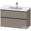 Duravit D-NEO 984x452 mm-es 2 fiókos függesztett szekrény 236710XXX mosdóhoz,Basalt Matt Decor DE435604343