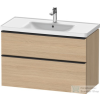 Duravit D-NEO 984x452 mm-es 2 fiókos függesztett szekrény 236710XXX mosdóhoz,Natural Oak DE435603030