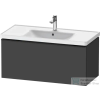 Duravit D-NEO 98,4x4,2 cm-es, 1 fiókos alsószekrény fekete fogantyúval 236710 mosdóhoz, matt grafit DE42560BD490000
