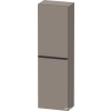 Duravit D-NEO félmagas szekrény, 40x132x24 cm jobbos ajtóval, Basalt Matt Decor DE1318R4343
