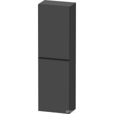 Duravit D-NEO félmagas szekrény, 40x132x24 cm jobbos ajtóval, Graphite Matt Decor DE1318R4949 fürdőszoba bútor