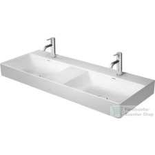 Duravit DURASQUARE 1200x470 mm-es bútorral aláépíthető dupla mosdó Wondergliss bevonattal,23531200711 szaniter