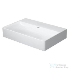 Duravit DURASQUARE kompakt 50x40 cm-es mosdó csaplyuk nélkül,Wondergliss bevonattal,23565000791 szaniter
