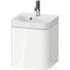 Duravit HAPPY D.2 40x36 cm-es, 1 ajtós alsószekrény- 1 csaplyukas mosdó kombináció, balos, fényes fehér HP4340O22220000