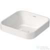 Duravit HAPPY D.2 PLUS 40x40 cm-es ráültethető csiszolt mosdó Wondergliss bevonattal,fehér 23594000001