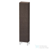 Duravit L-CUBE 176x40x24,3 cm-es, fali, 1 ajtós kiegészítő bútor láb nélkül, balos, (sötét kefélt dió furnér) LC1170L7272