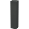 Duravit L-CUBE 176x40x36,3 cm-es, 1 ajtós szekrény láb nélkül, balos, matt grafit LC1180L4949
