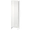 Duravit L-CUBE 176x50x24,3 cm-es, fali, 1 ajtós kiegészítő bútor láb nélkül, balos, lakkozott fényes fehér LC1171L8585