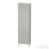 Duravit L-CUBE 176x50x24,3 cm-es, fali, 1 ajtós kiegészítő bútor láb nélkül, balos, matt betonszürke LC1171L0707