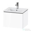 Duravit L-CUBE 52x41 cm-es, 1 fiókos alsószekrény mosdó nélkül, fényes fehér LC611802222