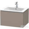 Duravit L-CUBE 62x48,1 cm-es, 1 fiókos alsószekrény mosdó és csaptelep nélkül, matt bazalt LC614004343