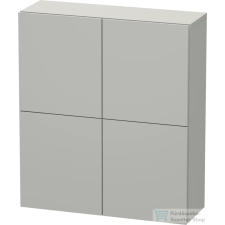 Duravit L-CUBE 70x80 cm-es, 2 ajtós felső szekrény, matt betonszürke LC116700707 fürdőszoba bútor