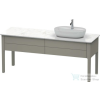 Duravit LUV 1733x570 mm-es 2 fiókos alsószekrény mosdópulthoz,Stone Grey Satin Matt Lacquer LU9563R9292