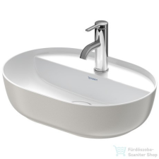 Duravit LUV 500x350 mm-es ráültethető mosdó,fehér/szatén szürke matt 0380502300 szaniter