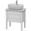 Duravit LUV 638x450 mm-es 2 fiókos alsószekrény mosdópulthoz,White Satin Matt Lacquer LU956503636