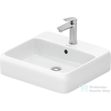 Duravit QATEGO 50x47 cm-es pultra ültethető mosdó csaplyukkal, fehér 2385500027 szaniter