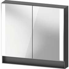 Duravit Qatego szekrény 80x15.5x75 cm tükörrel grafit QA7151049491000 fürdőszoba bútor