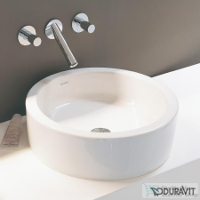 Duravit STARCK 1 46 cm-es ráültethető mosdó csaplyuk és túlfolyó nélkül,0445460000 szaniter