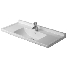 Duravit Starck 3 mosdótál 105x48.5 cm négyszögletes fehér 03041000001 fürdőkellék