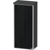 Duravit VITRIUM 89,9x40x26,2 cm-es 1 ajtós magas szekrény fehér színű fogantyúval, jobbos, matt grafit/fekete tölgy VT1355R1649000W