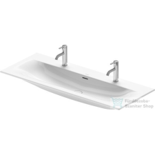 Duravit Viu 123x49 bútorral aláépíthető mosdó 2 csaplyukkal 2344120024 ( 234412 ) szaniter