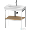 Duravit WHITE TULIP fém állvány 236375-ös mosdóhoz,fa polccal,Natural Oak solid WT45400H5H5