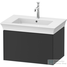 Duravit WHITE TULIP mosdó alá építhető függesztett 1 fiókos alsószekrény,684 x 458 mm,Graphite Satin Matt WT424105858 fürdőszoba bútor