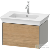 Duravit WHITE TULIP mosdó alá építhető függesztett 1 fiókos alsószekrény,684 x 458 mm,Stone Grey Satin Matt Lacquer/Natural Oak solid WT42410H592