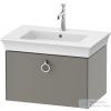 Duravit WHITE TULIP mosdó alá építhető függesztett 1 fiókos alsószekrény,684 x 458 mm,Stone Grey Satin Matt Lacquer WT425109292
