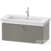 Duravit WHITE TULIP mosdó alá építhető függesztett 1 fiókos alsószekrény,984 x 458 mm, Stone Grey Satin Matt Lacquer WT425209292