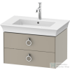 Duravit WHITE TULIP mosdó alá építhető függesztett 2 fiókos alsószekrény,684 x 458 mm,Taupe Satin Matt Lacquer WT435106060