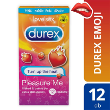 Durex DUREX Emoji PleasureMe - bordás-pontozott óvszer (12db) óvszer