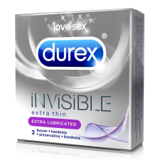 Durex Durex Invisible - extra síkos óvszer (3db) óvszer