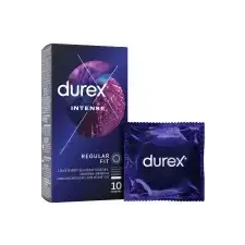 Durex Intense - bordázott, pontozott óvszer  Kiszerelés: 10 db (04132590000) óvszer