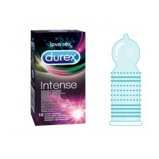 Durex Intense Orgasmic - bordázott és pontozott óvszer(10db) - óvszer