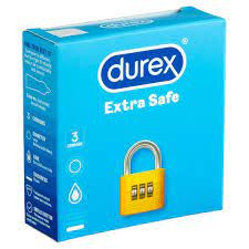  Durex óvszer 3db Extra Safe óvszer