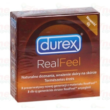 Durex Real Feel 3 db latex mentes óvszer óvszer