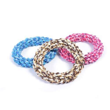 DUVO+ Fonott rágókötél karika MIX színekben 19cm 1db kutyafelszerelés