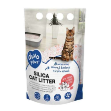 DUVO+ Premium szilikagél macskaalom virág illattal- rózsaszín/fehér 1-8mm - 5l - 2kg macskaalom