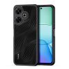 DUX DUCIS AIMO műanyag telefonvédő (ütésállóság, szilikon keret, kameravédő, matt, hullám) FEKETE Xiaomi Redmi 13