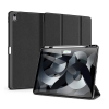 DUX DUCIS Apple Ipad Air 13 (2024) domo, bőr hatású (aktív flip, trifold, asztali tartó, ceruza tartó) fekete