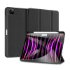 DUX DUCIS Apple Ipad Pro 11 (2024) domo, bőr hatású (aktív flip, trifold, asztali tartó, ceruza tartó) fekete