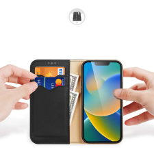 DUX DUCIS Apple iPhone 14 Plus Dux Ducis Hivo flip tok, Fekete tok és táska